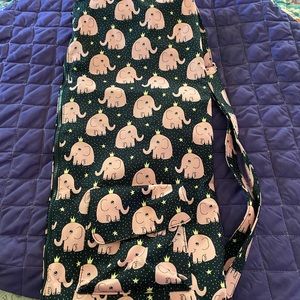 Pink and blue elephant yoga mat bag NWOT